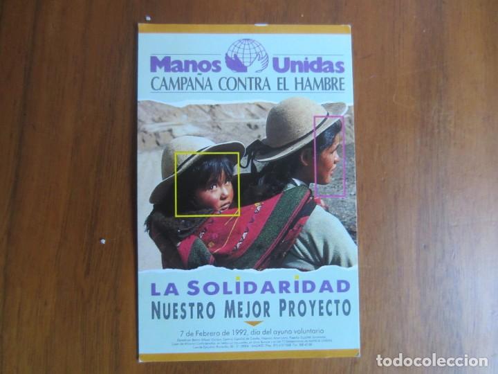 Sammeln von Kalendern: CALENDARIO NO FOURNIER-MANOS UNIDAS-DEL 1992 VER FOTOS