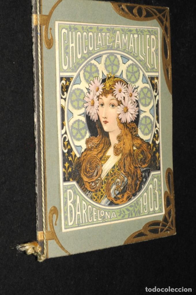 Coleccionismo calendarios: Chocolate AMATLLER. Almanaque 1903 - Foto 1