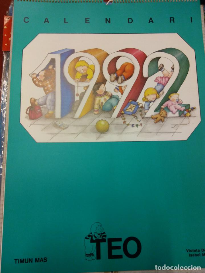 Coleccionismo Calendarios: CALENDARI 1992 TEO. VIOLETA DENOU, ISABEL MART&Iacute;. EDITORIAL TIMUN MAS.