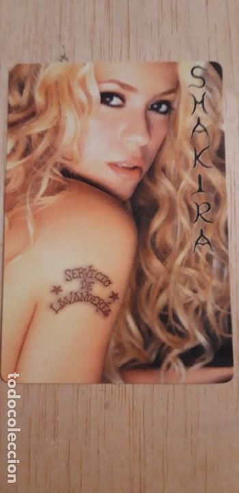 Coleccionismo Calendarios: 1 CALENDARIO DE **  SHAKIRA . SERVICIO DE LAVANDERIA  ** DISCLUB . 2002
