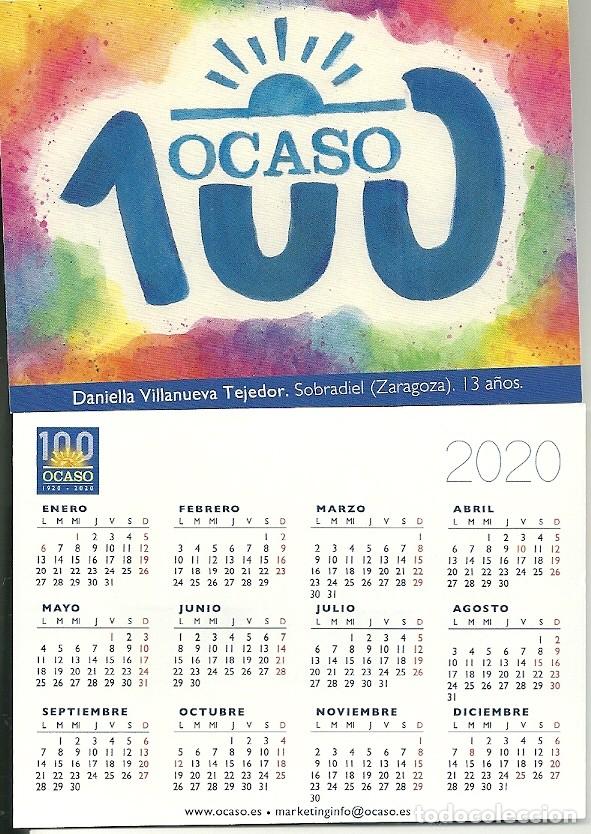 Coleccionismo calendarios: CALENDARIO PUBLICITARIO. OCASO SEGUROS. A&Ntilde;O 2020