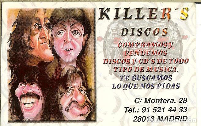Coleccionismo Calendarios: CALENDARIO PUBLICITARIO - 2004 - KILLER 'S DISCOS - THE BEATLES
