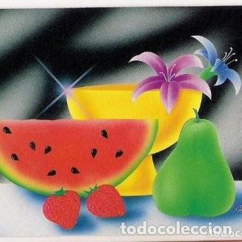 Coleccionismo Calendarios: -64120 CALENDARIO DIBUJO BODEGON DE FRUTA, A&Ntilde;O 1991, SERIE WCB, CON PUBLICIDAD