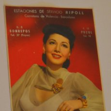 Coleccionismo Calendarios: MARIA MONTEZ - CALENDARIO DE PARED 1956 - VALENCIA. Lote 193581780