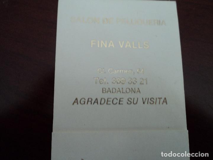 Colecionismo Calend&aacute;rios: SALON DE PELUQUERIA FINA DE BADALONA CALENDARIO-ESTUCHE CON LIMAs de u&ntilde;as 1988