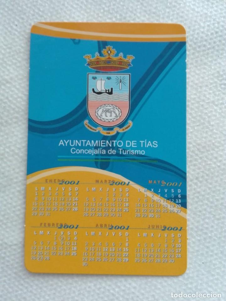 Sammeln von Kalendern: calendario bolsillo 2001 - AYUNTAMIENTO DE TIAS - LANZAROTE CANARIAS