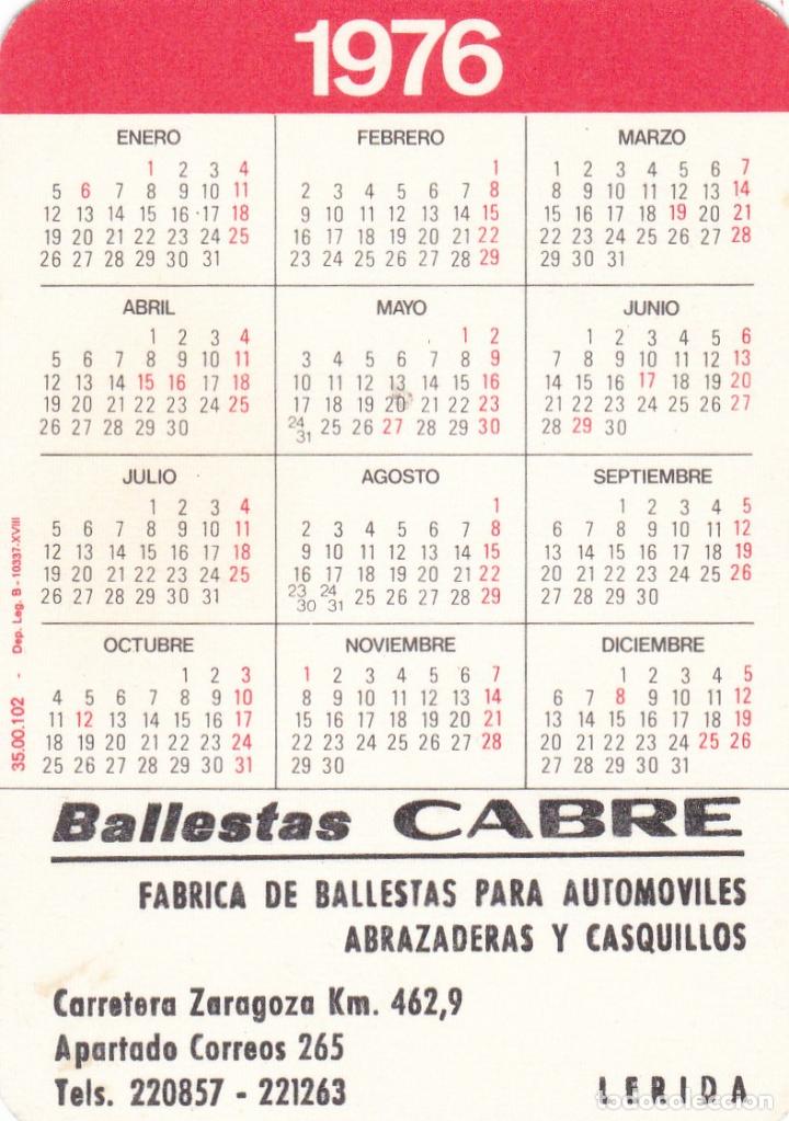 Calendario De Bolsillo Publicidad .--. Año 1976 - Comprar Calendarios ...