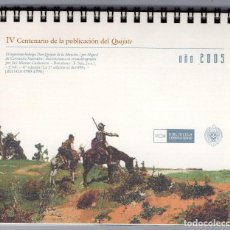 Coleccionismo Calendarios: CALENDARIO DE MESA IV CENTENARIO DE PUBLICACIÓN DEL QUIJOTE. AÑO 2005. BIBLIOTECA COMPLUTENSE. Lote 195388657