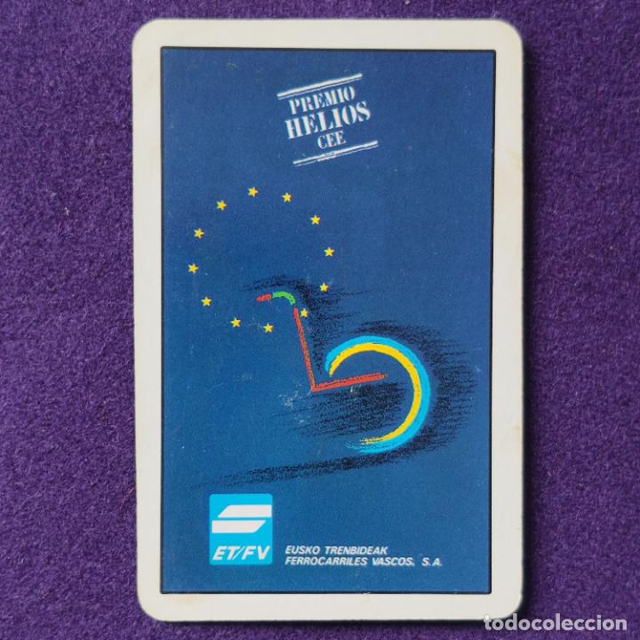 Coleccionismo calendarios: CALENDARIO FOURNIER. EUSKO TRENBIDEAK-FERROCARRILES VASCOS. 1992