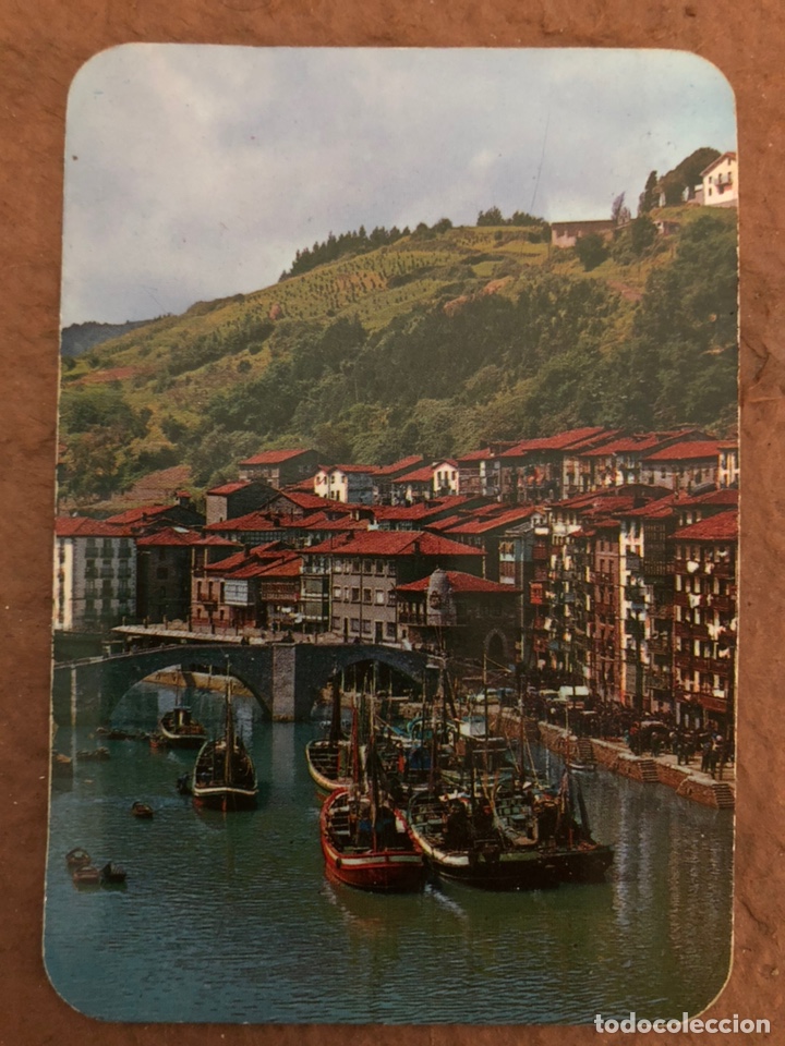 Sammeln von Kalendern: 1. ONDARROA (VIZCAYA), R&Iacute;A Y MUELLE. CALENDARIO DE BOLSILLO DE 1973. 6,9 x 9,8 Cms.
