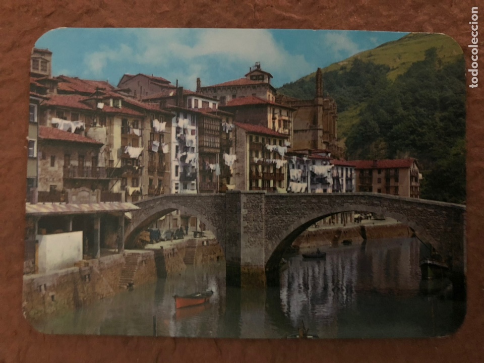 Collectables Calendars: 4. ONDARROA (VIZCAYA), MUELLE. CALENDARIO DE BOLSILLO DE 1975. 6,5 x 10 Cms.