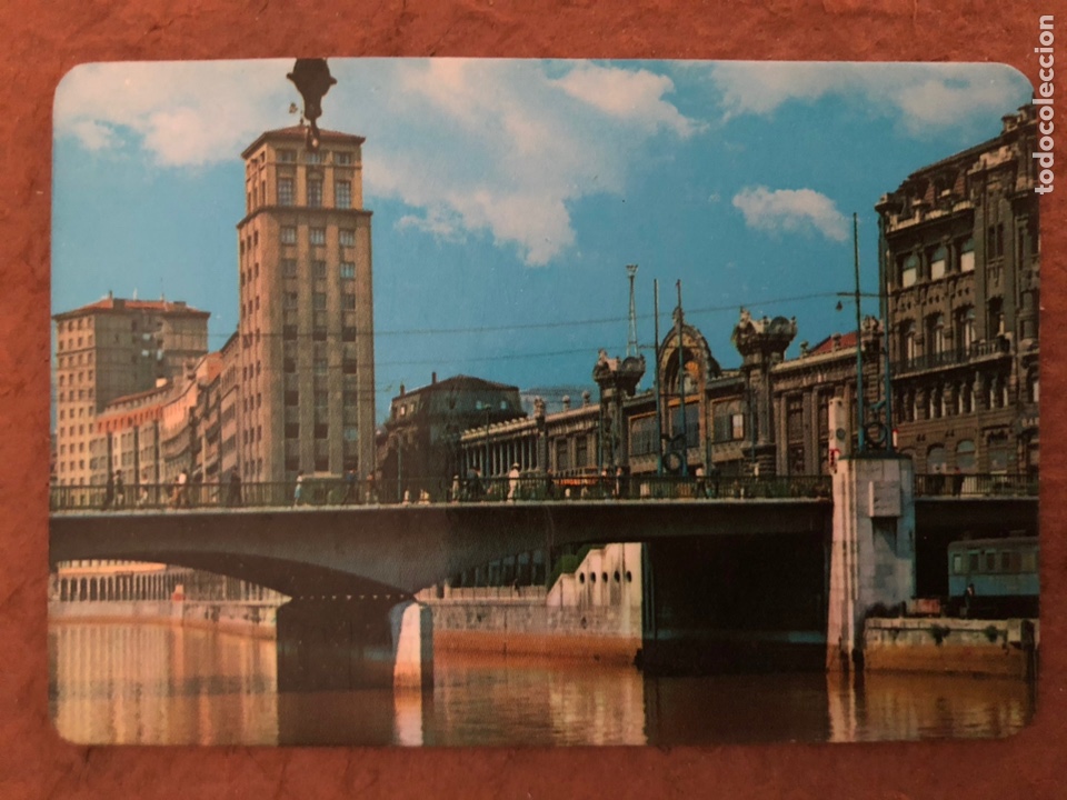Colecionismo Calend&aacute;rios: 3. BILBAO. R&Iacute;A, PUENTE DE VIZCAYA. CALENDARIO DE BOLSILLO DE 1981. 6,5 x 10 Cms.