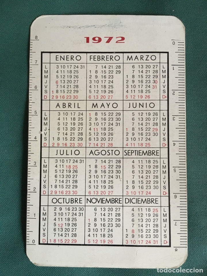 Coleccionismo calendarios: Calendario 1972 - Foto 2