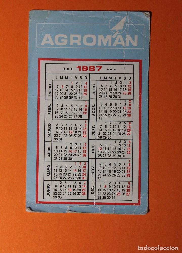 Coleccionismo Calendarios: CALENDARIO DE BOLSILLO. A&Ntilde;O 1987 - 1988. AGROMAN EMPRESA CONSTRUCTORA. Medidas de 6,5 x 11 cm.