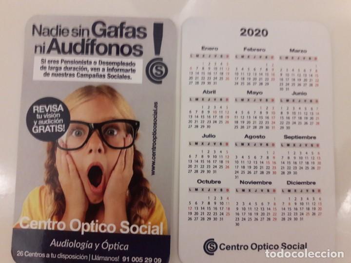 Coleccionismo calendarios: CALENDARIO PUBLICITARIO. CENTRO OPTICO SOCIAL. A&Ntilde;O 2020