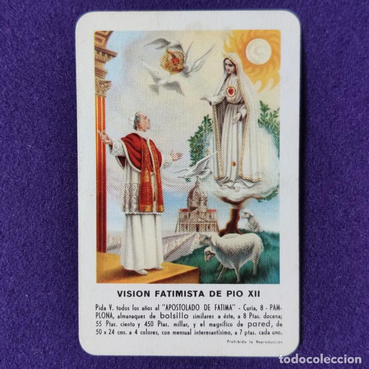 Sammeln von Kalendern: CALENDARIO FOURNIER. VISION FATIMISTA DE PIO XII. 1960