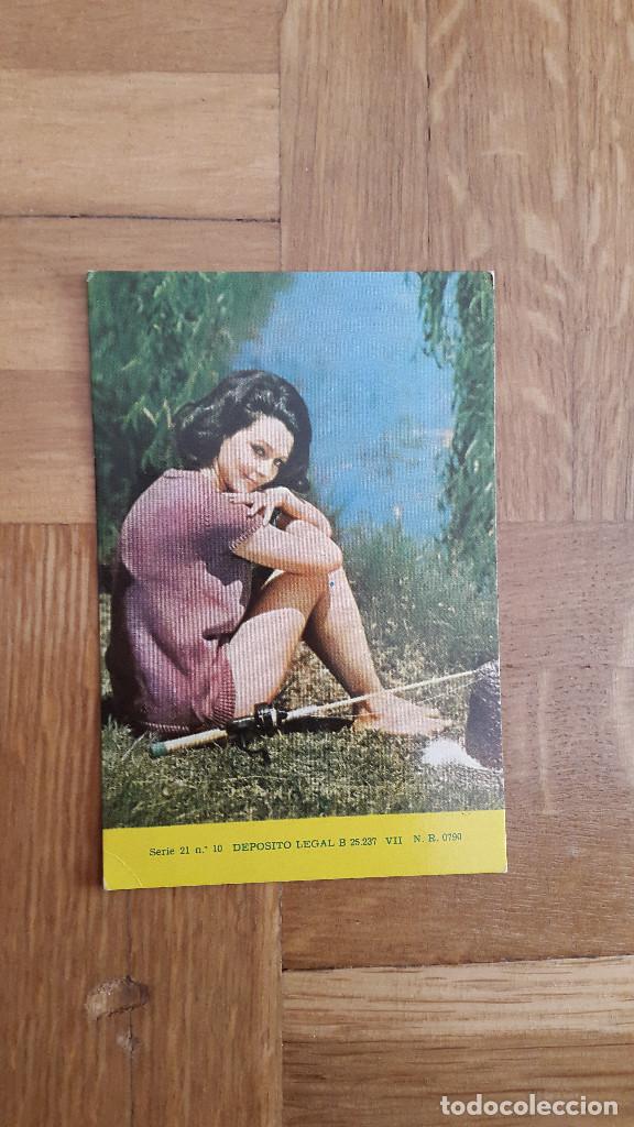 Collectables Calendars: CALENDARIO SERIE 21 N&ordm; 10. CHICA PESCANDO. CO&Ntilde;AC DUFF GORDON A&Ntilde;O 1966. VER FOTOS