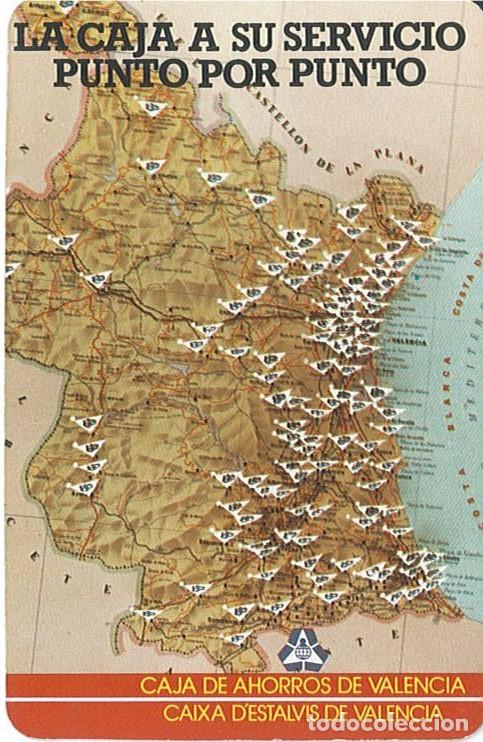 Coleccionismo calendarios: CALENDARIO FOURNIER , CAJA DE AHORROS DE VALENCIA , MAPA PROVINCIA DE VALENCIA , 1985