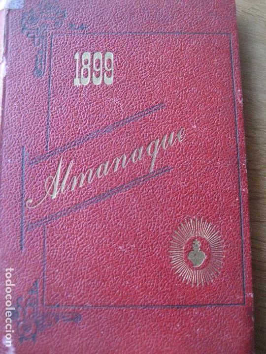 Coleccionismo calendarios: Almanaque 1899. Asilo de Huerfanos del Sagrado Corazon de Jesus. Madrid.