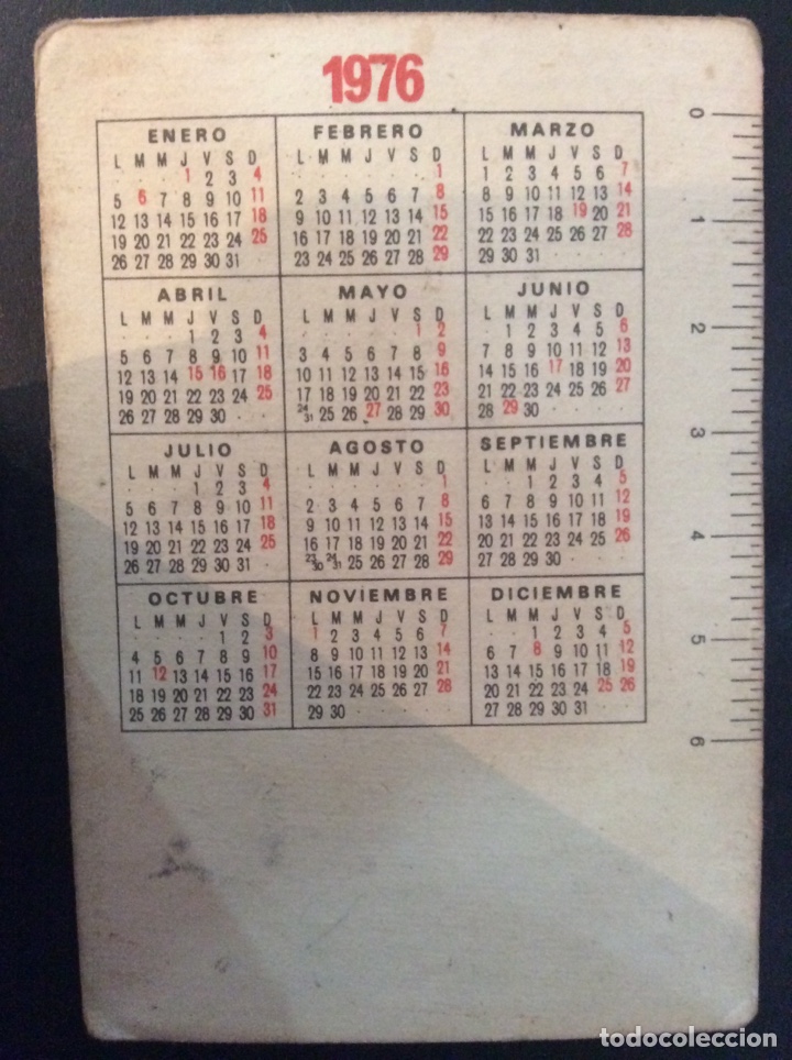 Coleccionismo calendarios: Calendario 1976 - Foto 2
