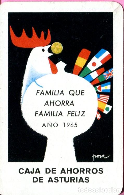 Coleccionismo calendarios: CALENDARIO FOURNIER  CAJA DE AHORROS DE ASTURIAS A&Ntilde;O 1965