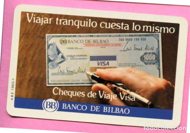 Coleccionismo calendarios: CALENDARIO FOURNIER DEL BANCO DE BILBAO CHEQUES DE VIAJE VISA A&Ntilde;O 1983