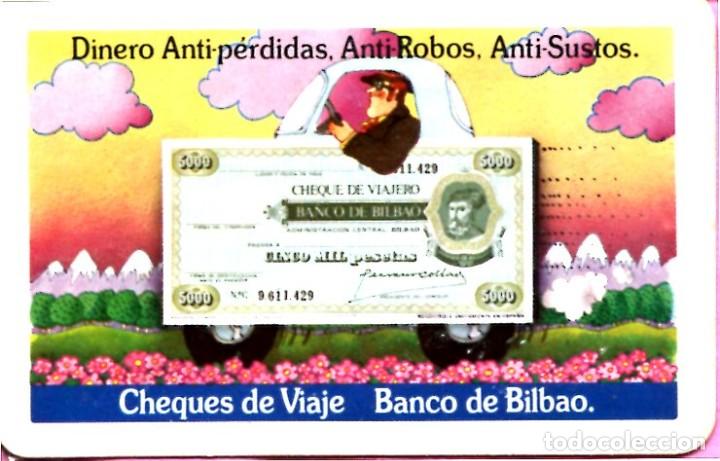 Coleccionismo calendarios: CALENDARIO FOURNIER  BANCO DE BILBAO CHEQUES DE VIAJE A&Ntilde;O 1976