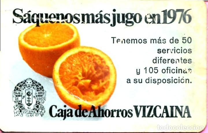 Coleccionismo calendarios: CALENDARIO FOURNIER CAJA DE AHORROS VIZCAINA A&Ntilde;O 1976 DEFECTUOSO