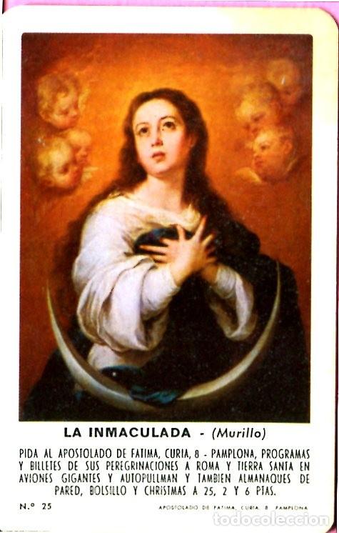 Coleccionismo calendarios: CALENDARIO FOURNIER  APOSTOLADO DE FATIMA N&ordm; 25 LA INMACULADA A&Ntilde;O 1975
