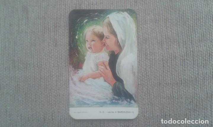 Coleccionismo calendarios: CALENDARIO DE BOLSILLO. A&Ntilde;O 1971. O.C. BARCELONA. VIRGEN Y NI&Ntilde;O JESUS.