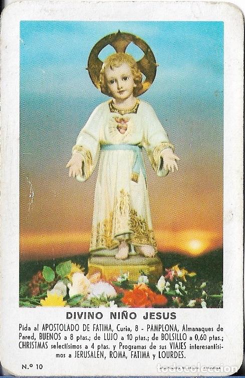 Coleccionismo calendarios: CALENDARIO FOURNIER 1963 DIVINO NI&Ntilde;O JESUS
