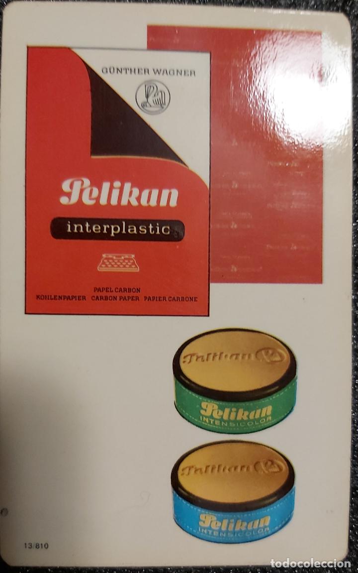 Coleccionismo Calendarios: A&ntilde;o 1973. Calendario PELIKAN, cintas mecanogr&aacute;ficas/papel carb&oacute;n.