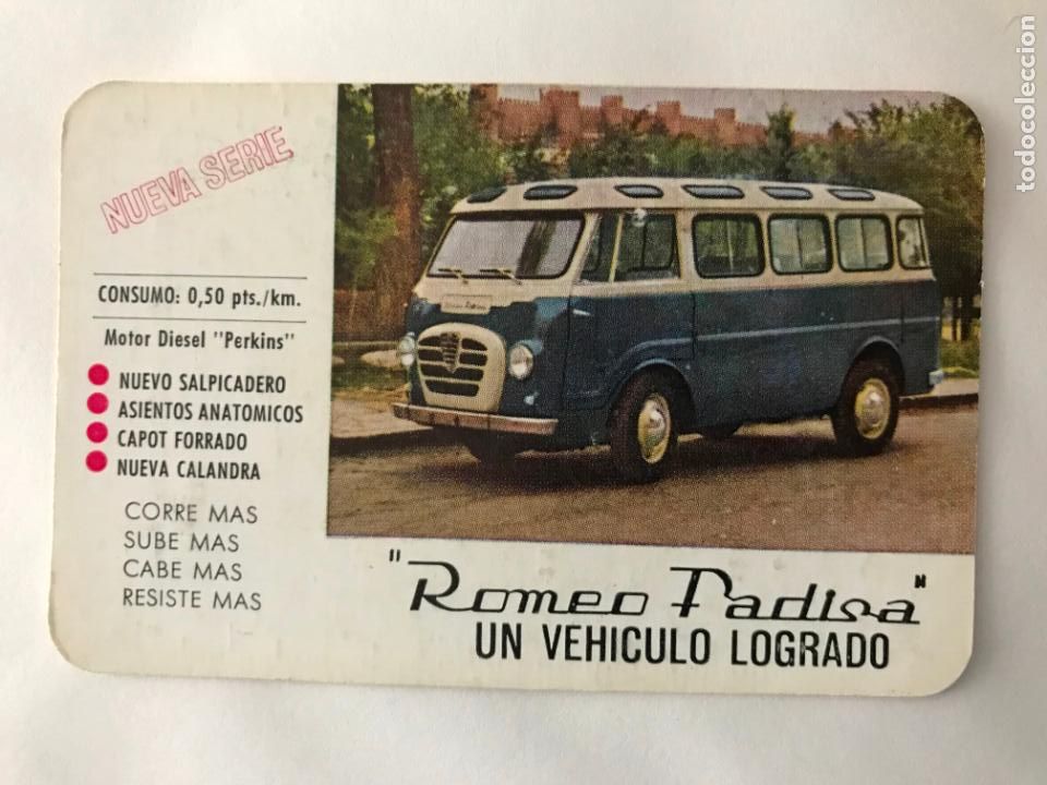 Collectables Calendars: CALENDARIO BOLSILLO - ALFA ROMEO FADISA - FURGONETA MICROBUS - 1967, MOTOR DIESEL PERKINS
