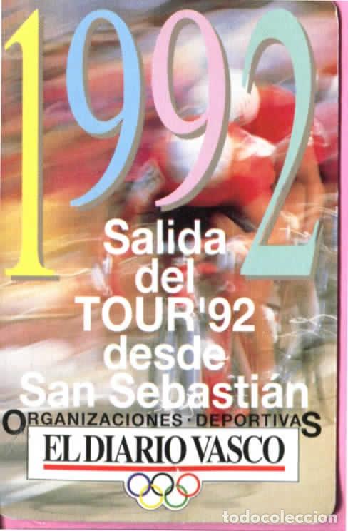 Coleccionismo calendarios: CALENDARIO FOURNIER. EL DIARIO VASCO. 1992
