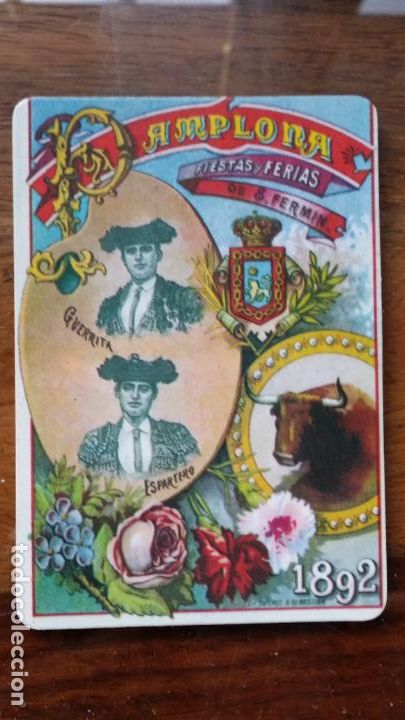 Coleccionismo Calendarios: Pamplona, feria y fiestas de San Fermin 1988