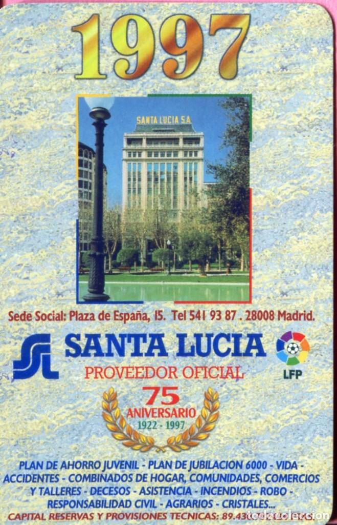 Coleccionismo calendarios: CALENDARIO FOURNIER. PUBLICITARIO. SANTA LUCIA SEGUROS. 1997.