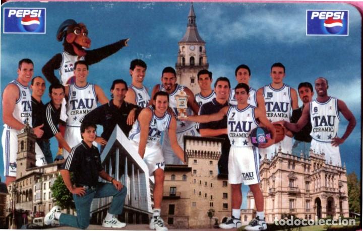 Coleccionismo calendarios: CALENDARIO FOURNIER. PEPSI. TAU CERAMICA - BASKONIA. 1998