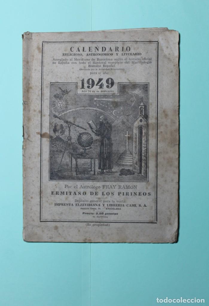 Sammeln von Kalendern: CALENDARIO ERMITA&Ntilde;O DE LOS PIRINEOS. MEDIDAS APROX. 14 X 19 CM. VARIAS HOJAS. VER FOTOS. A&Ntilde;O 1949.