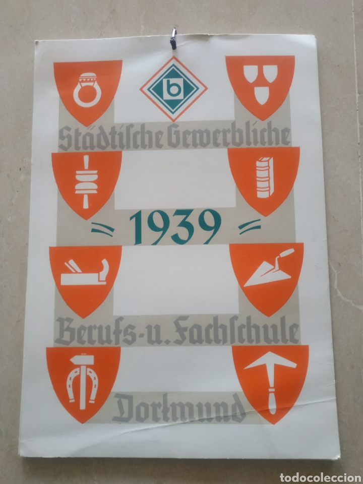 Coleccionismo calendarios: Calendario Dortmund 1939 - Foto 1