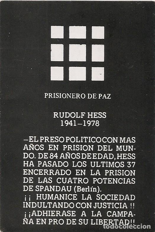 Coleccionismo Calendarios: CALENDARIO DE BOLSILLO CEDADE 1978 - RUDOLF HESS