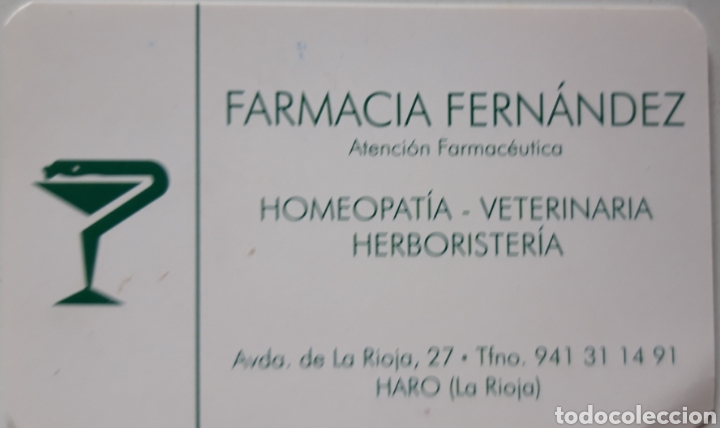 Collectables Calendars: CALENDARIO FARMACIA FERN&Aacute;NDEZ HARO