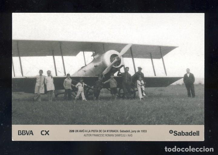 Coleccionismo calendarios: Calendario IMATGES DEL SABADELL ANTIC del 2016: Un avio a la pista de Ca n'Oriac (num. 228)