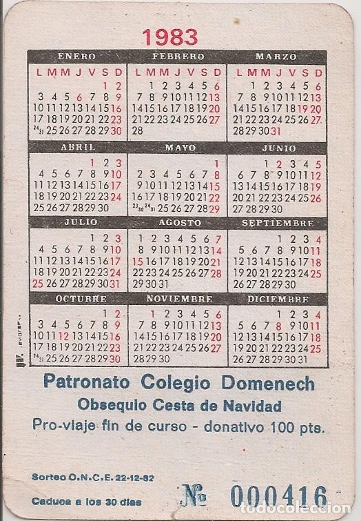 calendario patronato colegio domenech 1983 Comprar Calendarios