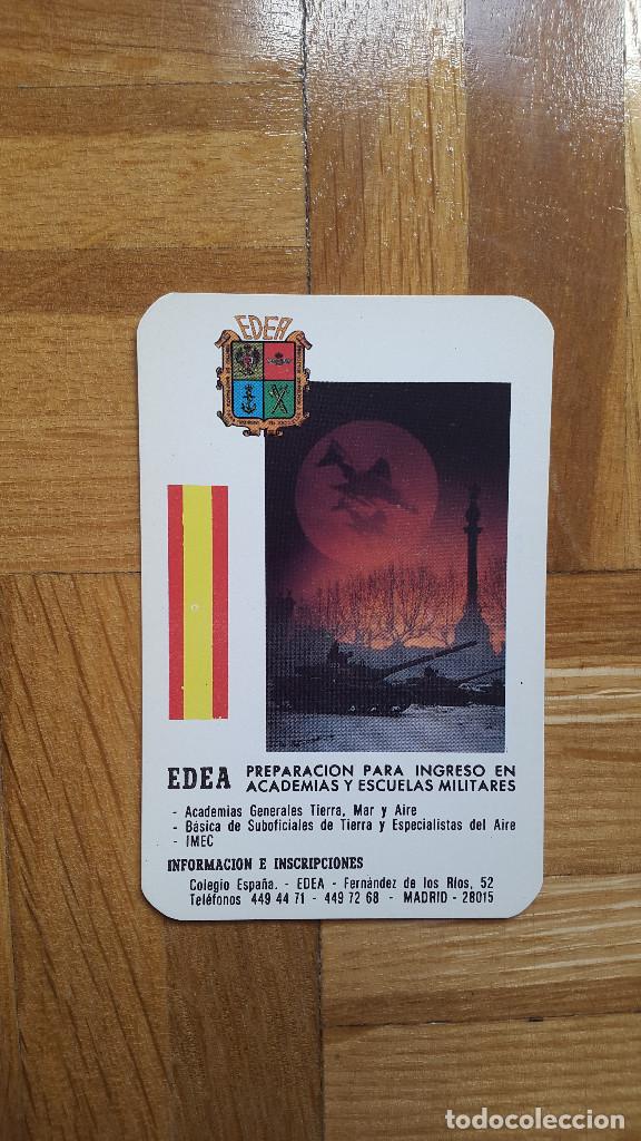 Coleccionismo calendarios: Calendario MILITAR - EDEA - PREPARACI&Oacute;N PARA INGRESO EN ACADEMIAS Y ESCUELAS MILITARES - A&ntilde;o 1985 86