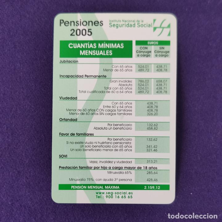 Coleccionismo calendarios: CALENDARIO FOURNIER. SEGURIDAD SOCIAL. 2005.