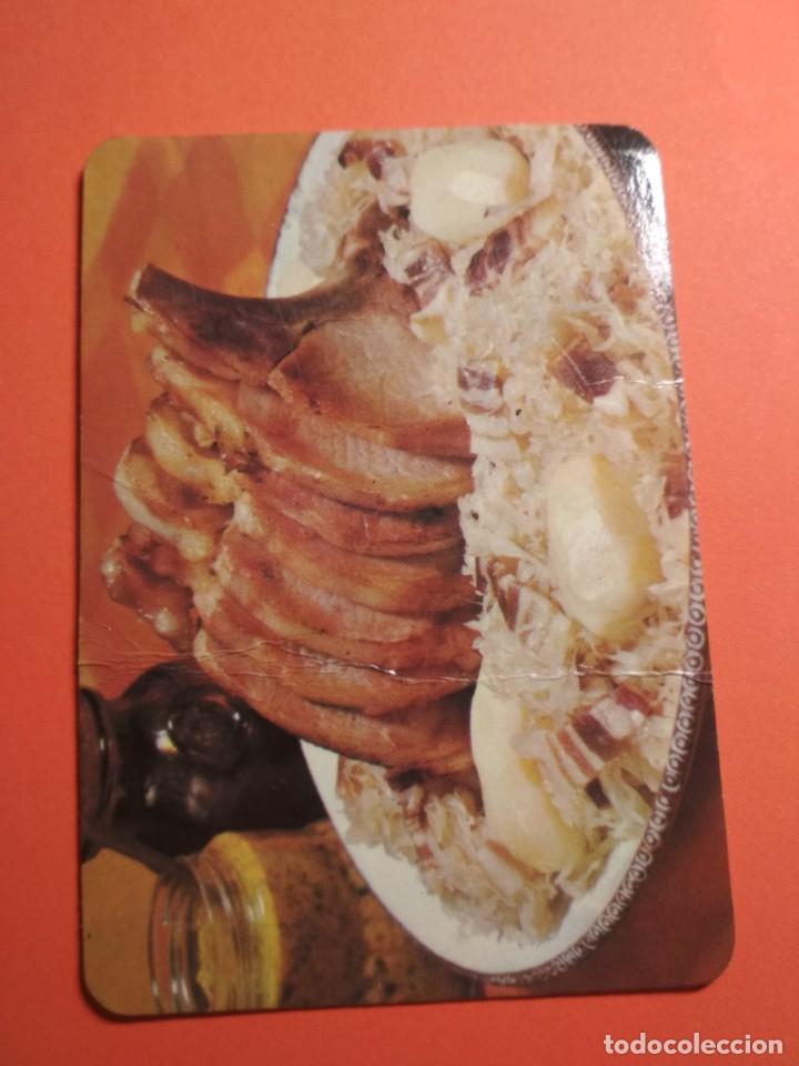 Coleccionismo calendarios: Calendario bolsillo 1986 tema gastronom&iacute;a