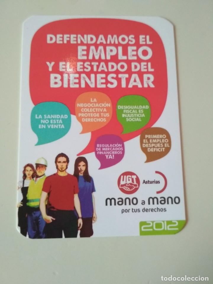 Coleccionismo calendarios: Calendario publicitario UGT 2012 - Foto 1