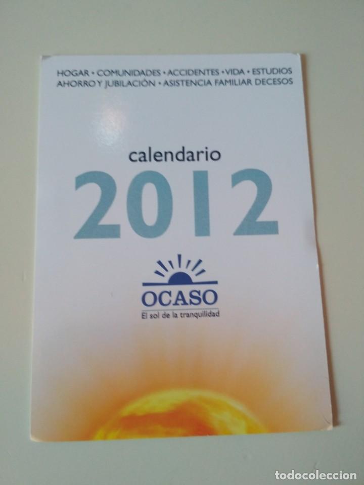 Coleccionismo calendarios: Calendario publicitario Seguros Ocaso 2012