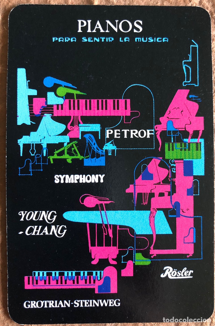 Sammeln von Kalendern: PIANOS R&Ouml;SLER, PETROFF, SYMPHONY, YOUNG-CHANG,... CALENDARIO HERACLIO FOURNIER DE 1994.