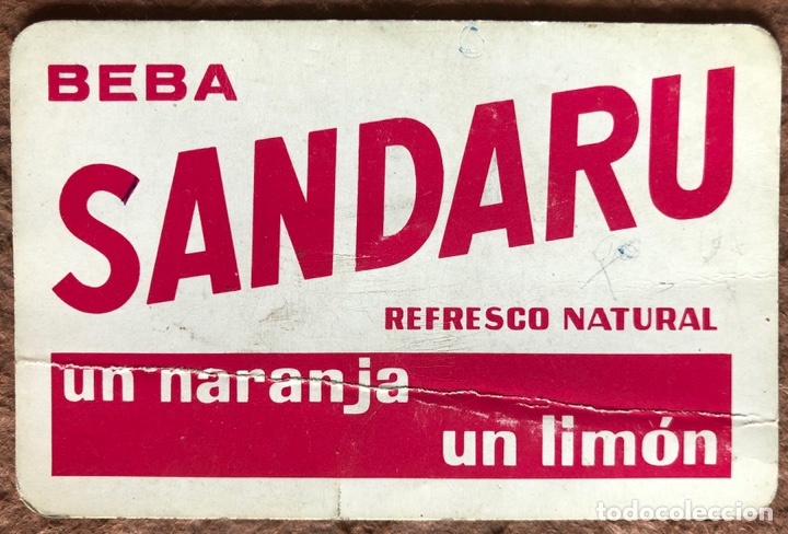 Sammeln von Kalendern: BEBA SANDARU (REFRESCO NATURAL). CALENDARIO HERACLIO FOURNIER DE 1965.